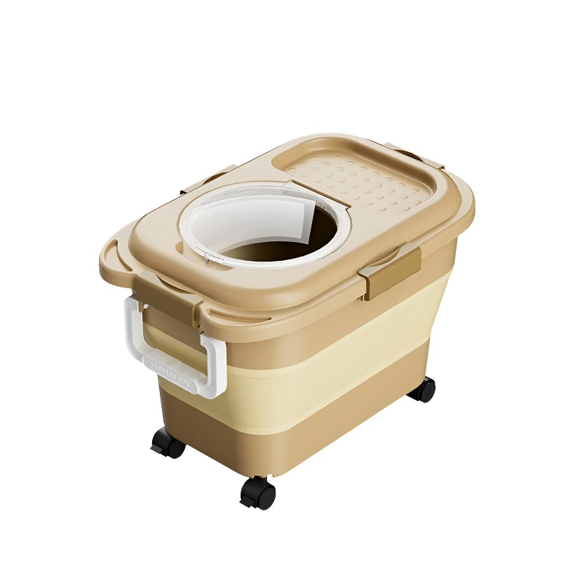 Contenedor plegable para comida de mascotas