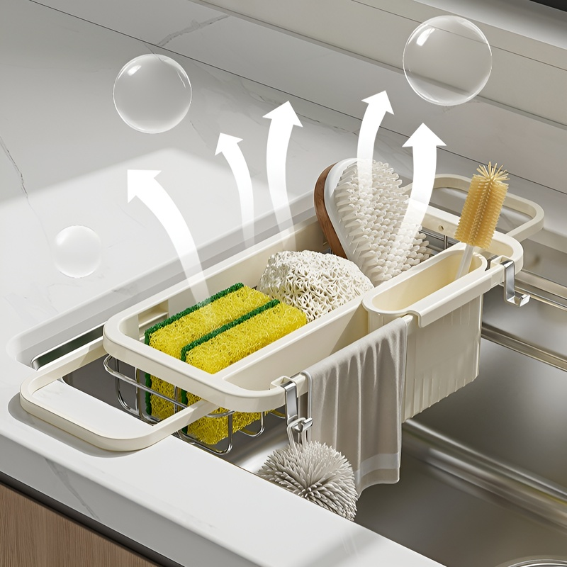 Estante de platos multifuncional de gran capacidad para cocina