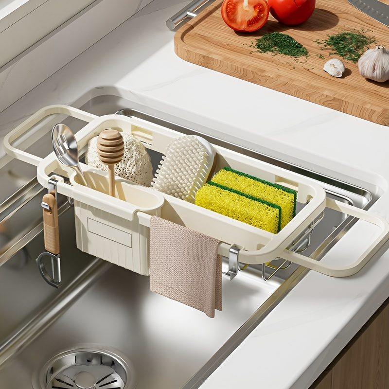 Estante de platos multifuncional de gran capacidad para cocina