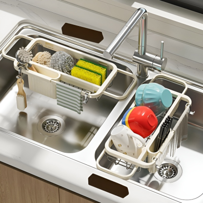 Estante de platos multifuncional de gran capacidad para cocina