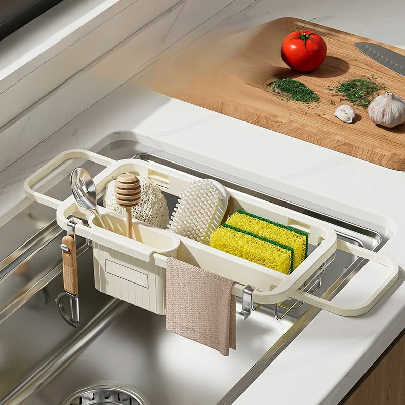 Estante de platos multifuncional de gran capacidad para cocina