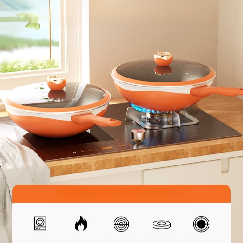 Leicht zu reinigender Antihaft-Wok