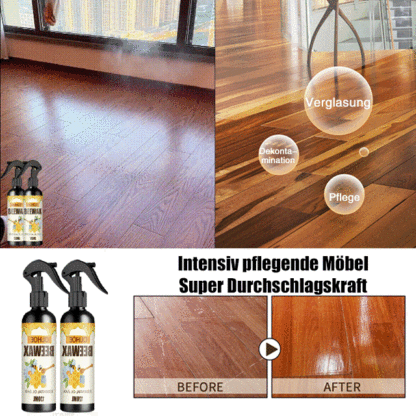 【Möbel-Bienenwachsspray】Wasserfest, staubdicht und schimmelresistent✅️Erneuert sich in 5 Sekunden, hält bis zu einem Jahr