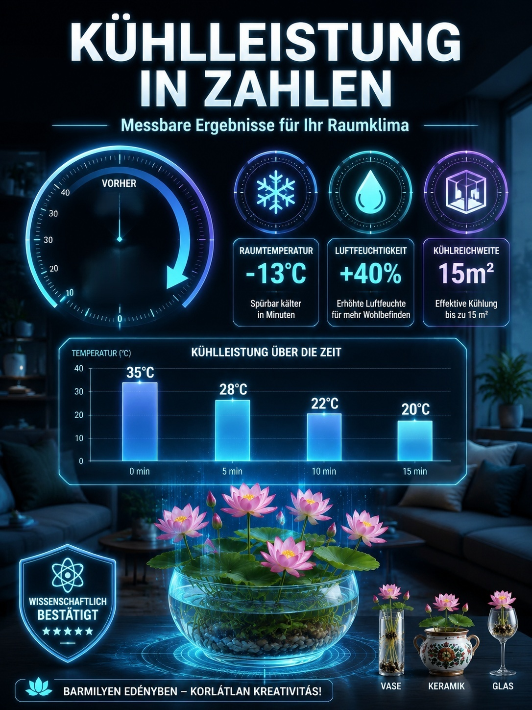 [Premium Bio-Zucht] Lebendiges Wasser-Ökosystem: Erde-frei, blühend in 30 Tagen!