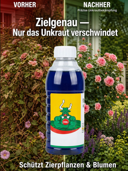 【Wurzelstarkes Herbizid】✨Das Unkraut war innerhalb eines Tages verschwunden✅Wiederanbau nach nur 3 Tagen möglich👍Unkraut jäten ist nicht das ganze Jahr über nötig