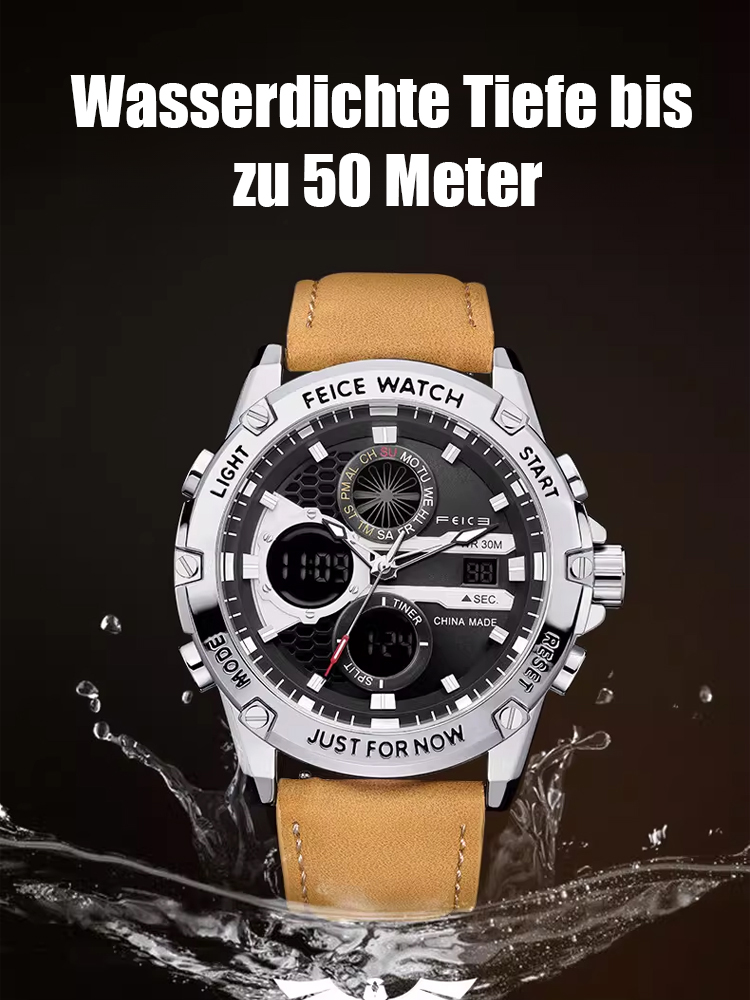 【Leuchtende Herren-Quarzuhr mit Dualanzeige】⌚️apanische Präzision direkt aus der Fabrik in Nagano✨Ein Erbe aus 70 Jahren Uhrmachergeschichte – das absolute Gipfelwerk eines Meisters kurz vor seinem Ruhestand
