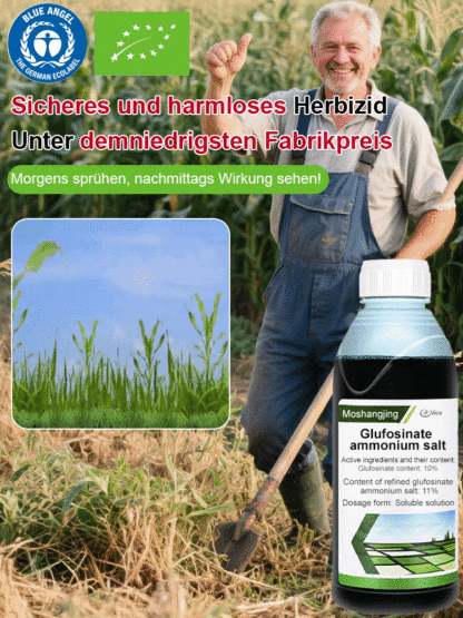 【B4-Bienenfreundlich】Entwickelt von der Uni Hohenheim✨100 Prozent Glyphosatfrei✨Das Unkraut war innerhalb eines Tages verschwunden✅Wiederanbau nach nur 3 Tagen möglich👍Unkraut jäten ist nicht das ganze Jahr über nötig