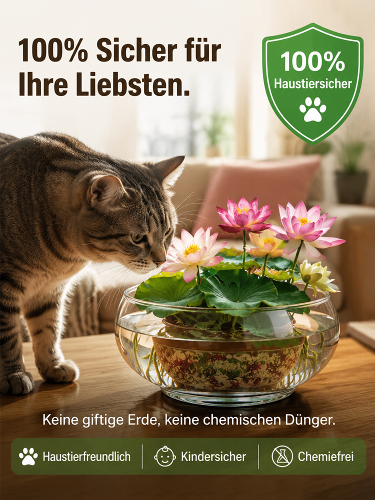 [Premium Bio-Zucht] Lebendiges Wasser-Ökosystem: Erde-frei, blühend in 30 Tagen!