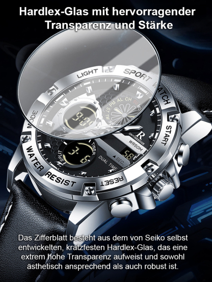 【Leuchtende Herren-Quarzuhr mit Dualanzeige】⌚️apanische Präzision direkt aus der Fabrik in Nagano✨Ein Erbe aus 70 Jahren Uhrmachergeschichte – das absolute Gipfelwerk eines Meisters kurz vor seinem Ruhestand