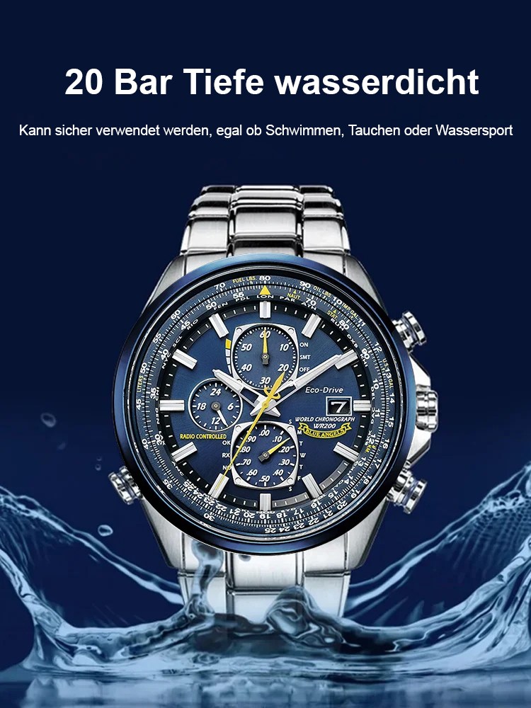 Limitierte Aktion: Herren-Chronograph im Aviatik-Stil | Sportlicher Look für Alltag & Business