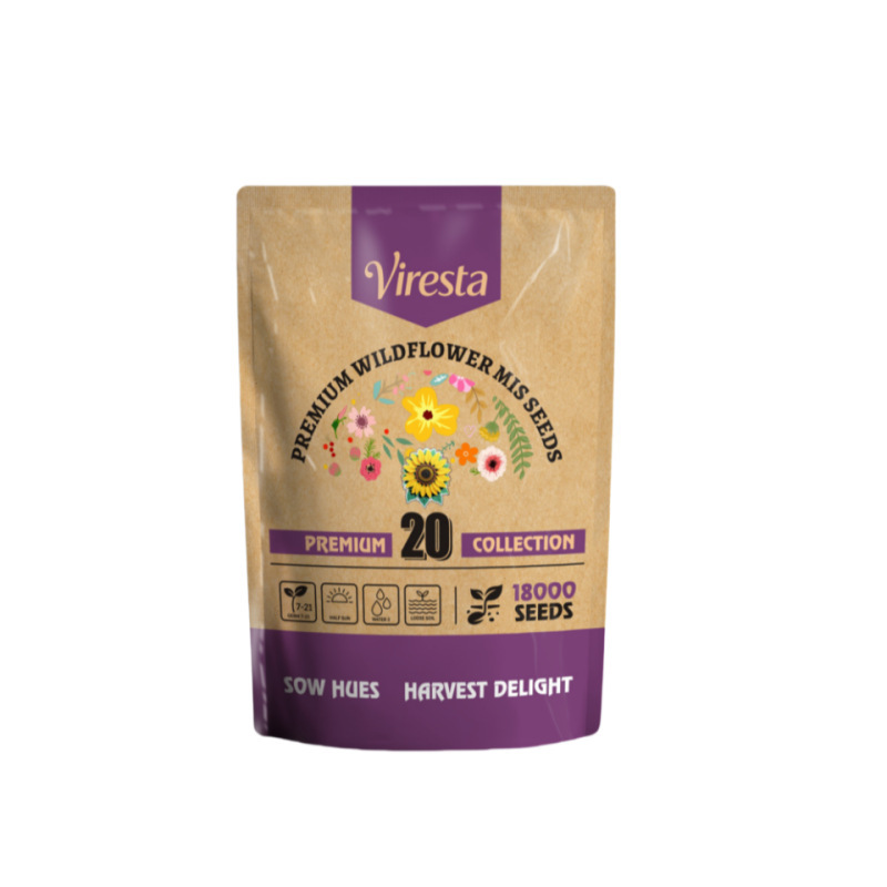 【Viresta Öko-Blumenmischung】🌺25 Tage bis zum Blütenmeer – 99% Keimgarantie für JEDEN Garten✨Einmal streuen, 300 Tage staunen: Profi-Blumenpracht ohne Aufwand.