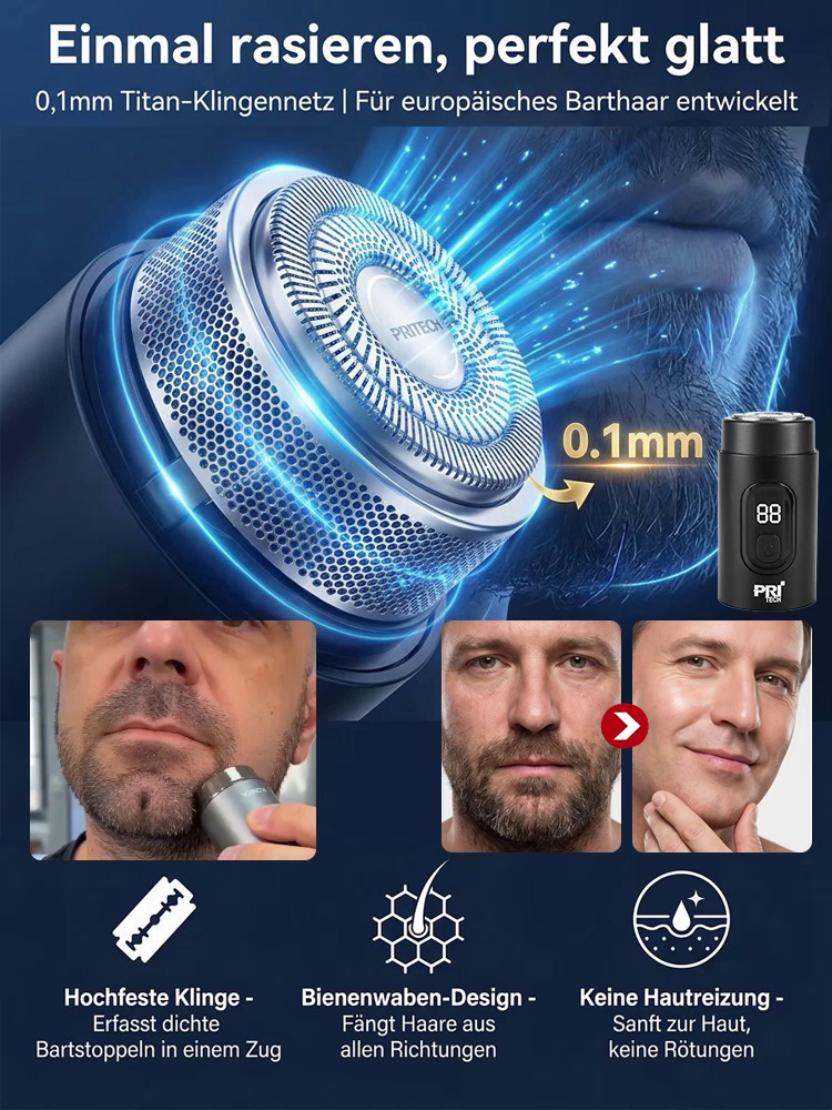 【leistungsstarker tragbarer Elektrorasierer】Sofortiges Rasieren, Haareschneiden und Haarentfernung in nur 1 Sekunde! Geeignet für die ganze Familie!