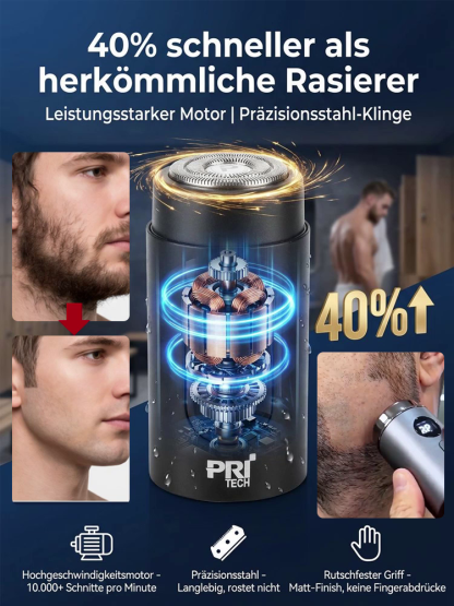 【leistungsstarker tragbarer Elektrorasierer】Sofortiges Rasieren, Haareschneiden und Haarentfernung in nur 1 Sekunde! Geeignet für die ganze Familie!