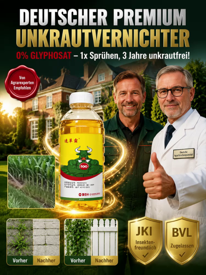 2-in-1 Premium Dünger & Unkrautvernichter 🧴