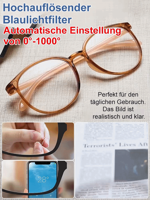 【👨‍⚕️🥇No eye exam required👓0° to 1000° autofocus】⚡One pair of glasses can correct multiple vision problems such as presbyopia, myopia, and astigmatism. Ultra-lightweight 7-gram frame, comfortable to wear, no pressure on the bridge of the nose.