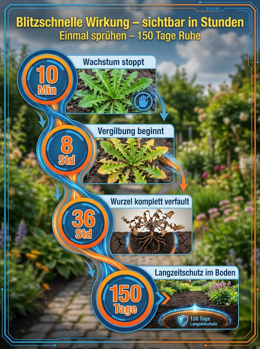 【Wurzelstarkes Herbizid】✨Das Unkraut war innerhalb eines Tages verschwunden✅Wiederanbau nach nur 3 Tagen möglich👍Unkraut jäten ist nicht das ganze Jahr über nötig