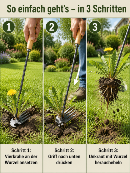 【Wurzel-Unkrautstecher PRO】In 3 Sekunden wurzeltief unkrautfrei – ohne Bücken, ohne Chemie!🚨 Exklusives Angebot für die aktuelle Gartensaison: Für die ersten 50 Kunden: 50% Rabatt & kostenloser Versand!