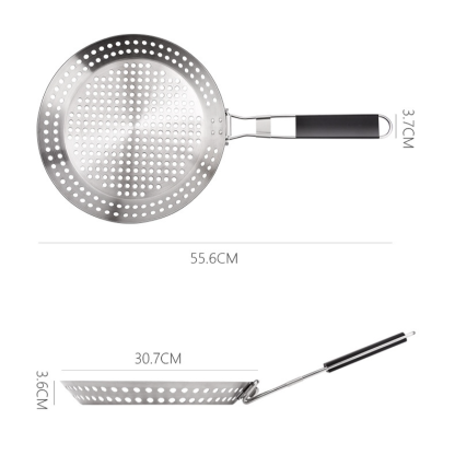 Klappbarer Griff mit hohler Grillplatte