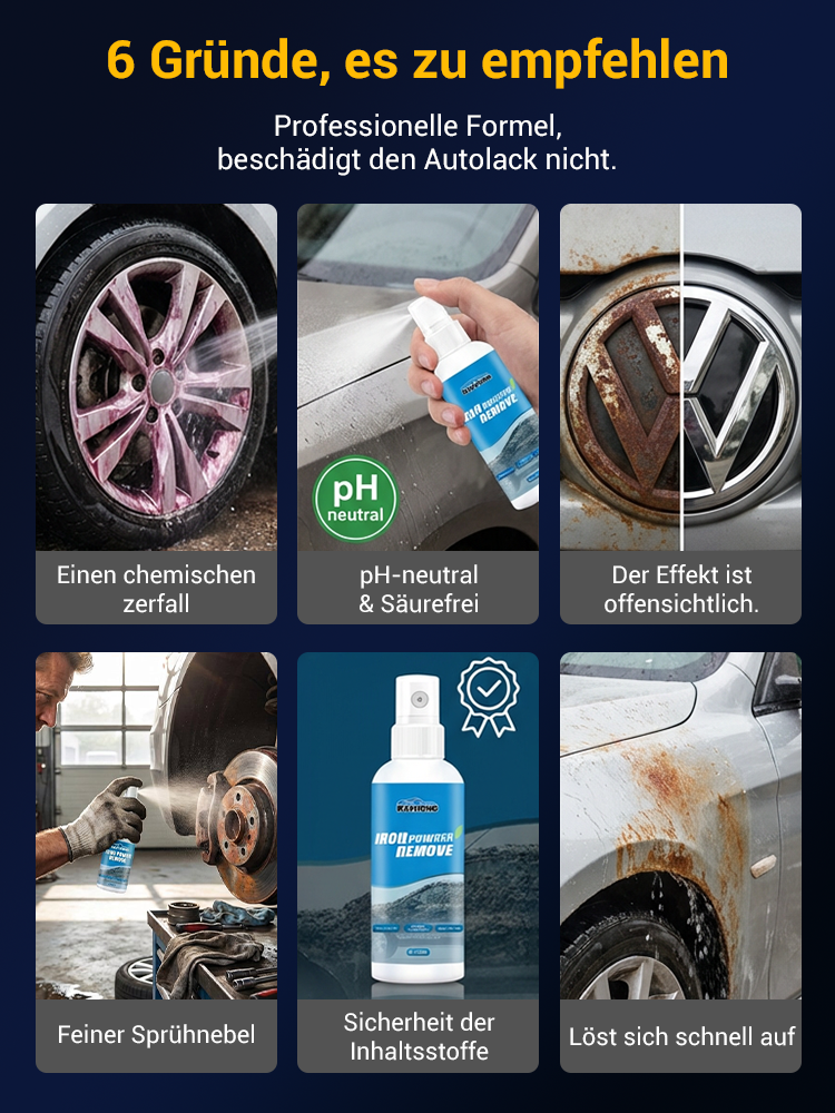 【Rostfrei in 3 Sekunden】🌏Weltweit über eine Million Mal verkauft👍Chemische Zersetzung: 50 Jahre Rostschutz ❤️Ungiftig, geruchlos, pH-neutral, lackschonend und sicher für den Menschen.