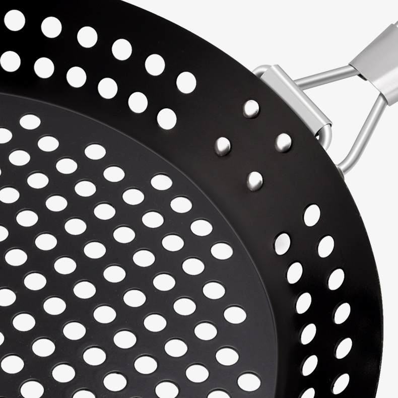 Klappbarer Griff mit hohler Grillplatte