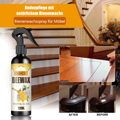 【Möbel-Bienenwachsspray】Wasserfest, staubdicht und schimmelresistent✅️Erneuert sich in 5 Sekunden, hält bis zu einem Jahr