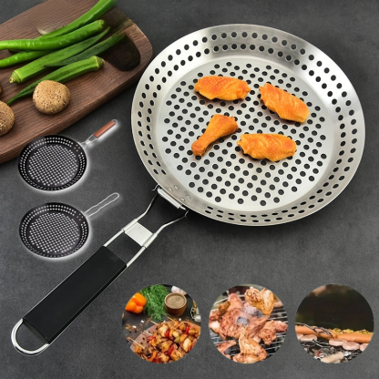 Klappbarer Griff mit hohler Grillplatte