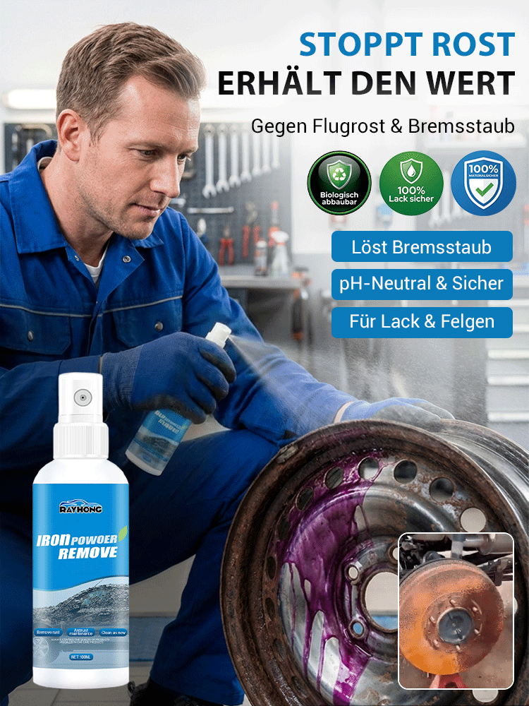 【Rostfrei in 3 Sekunden】🌏Weltweit über eine Million Mal verkauft👍Chemische Zersetzung: 50 Jahre Rostschutz ❤️Ungiftig, geruchlos, pH-neutral, lackschonend und sicher für den Menschen.