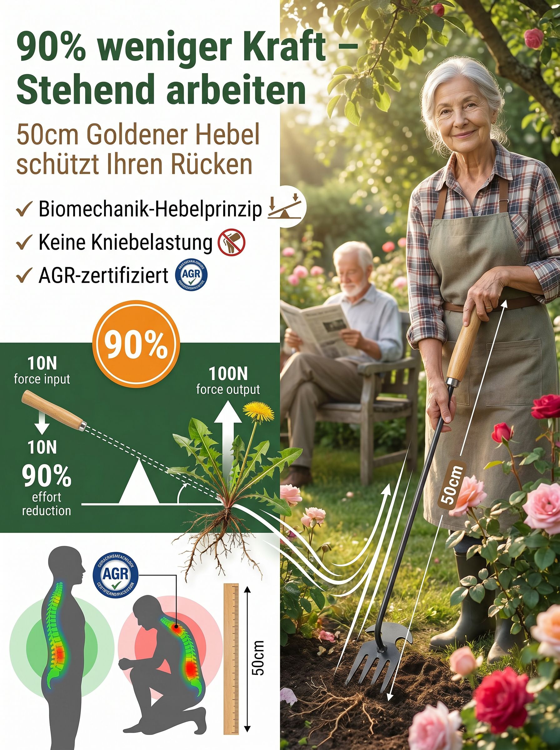 【Wurzel-Unkrautstecher PRO】In 3 Sekunden wurzeltief unkrautfrei – ohne Bücken, ohne Chemie!🚨 Exklusives Angebot für die aktuelle Gartensaison: Für die ersten 50 Kunden: 50% Rabatt & kostenloser Versand!