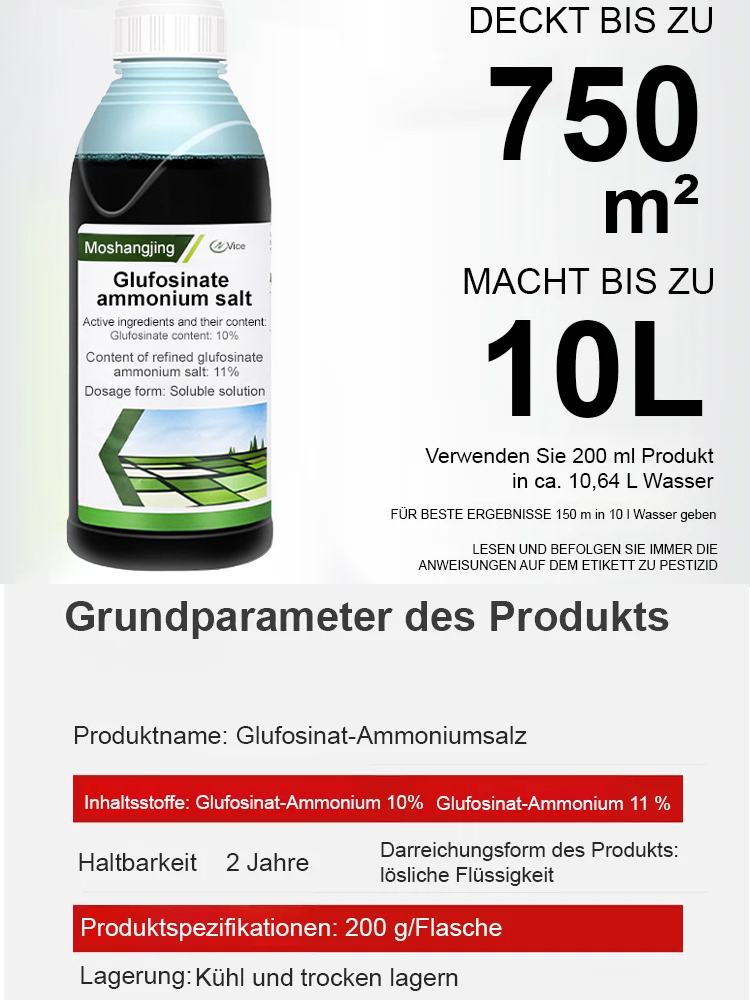 【B4-Bienenfreundlich】Entwickelt von der Uni Hohenheim✨100 Prozent Glyphosatfrei✨Das Unkraut war innerhalb eines Tages verschwunden✅Wiederanbau nach nur 3 Tagen möglich👍Unkraut jäten ist nicht das ganze Jahr über nötig