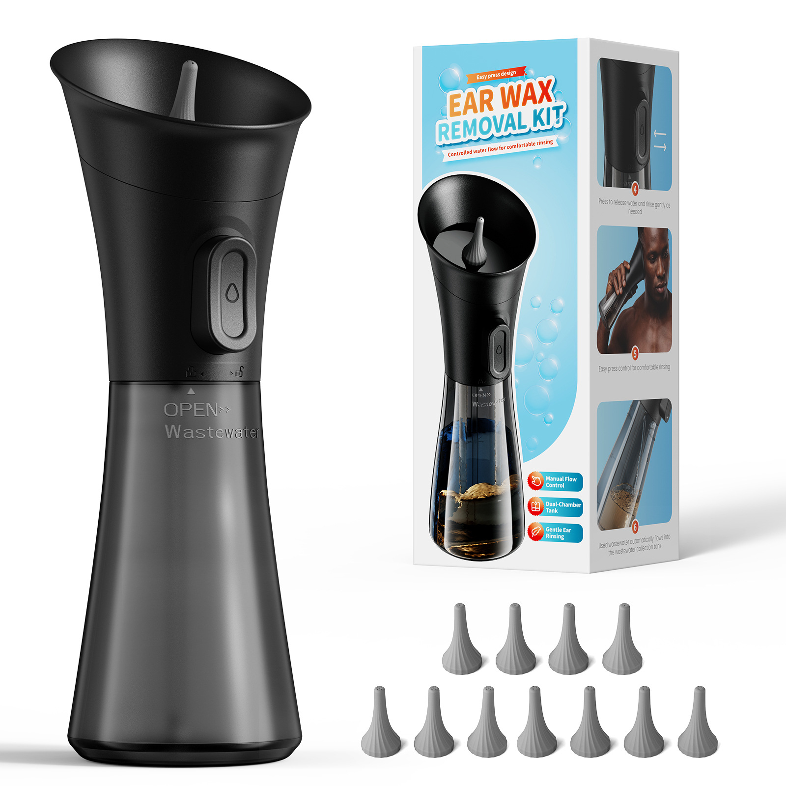 Smart Family Ear Care：Gentle Rinse + One-Button Warm Dry
