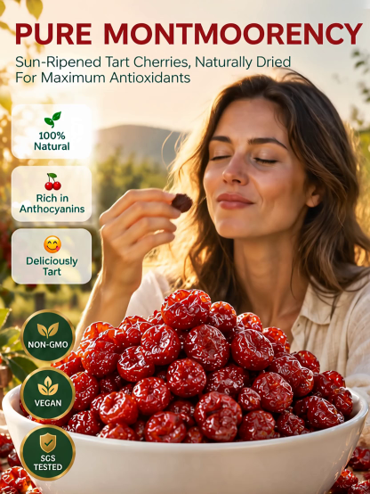 🍒【 TODAY ONLY: Buy 1 Get 1 FREE! 】👉 Premium Montmorency Tart Cherries | Natural Joint Comfort & Mobility