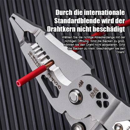 【Alles in einem!】Klappbarer Spannungsprüfer, Schraubendreher, Abisolierzange.