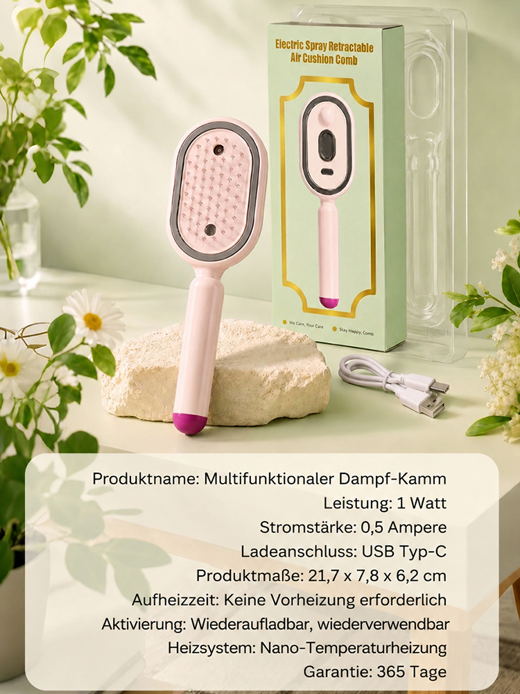 Klier ✨ Dampfhaarbürste | 30s Glättung | Stoppt Haarausfall | Nebel-Pflege ✅