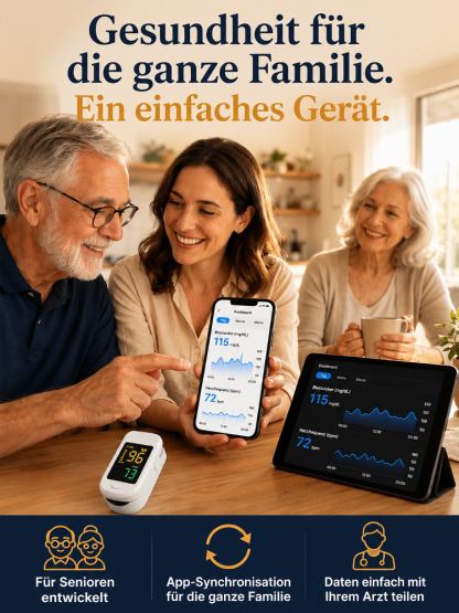 Tragbares Zuhause Blut Sauerstoff