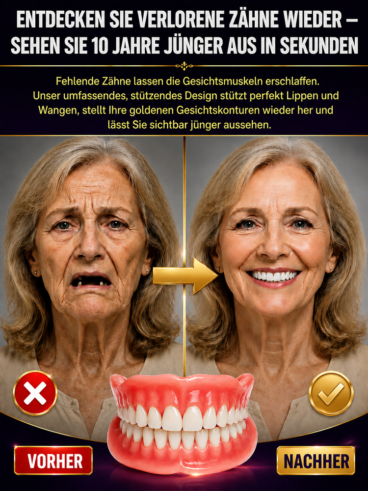 Komplettes Zahnprothese-Set