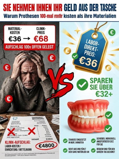 Selbstbewusstes Lächeln wiedergewinnen Zahnprothese