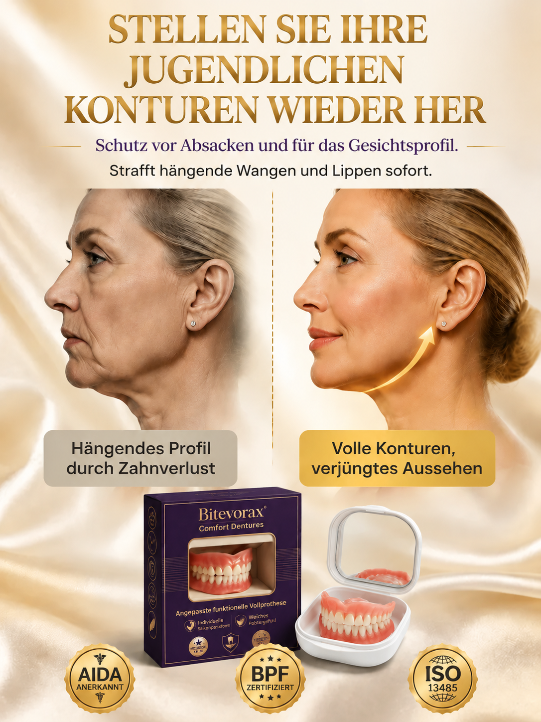 Komplettes Zahnprothese-Set
