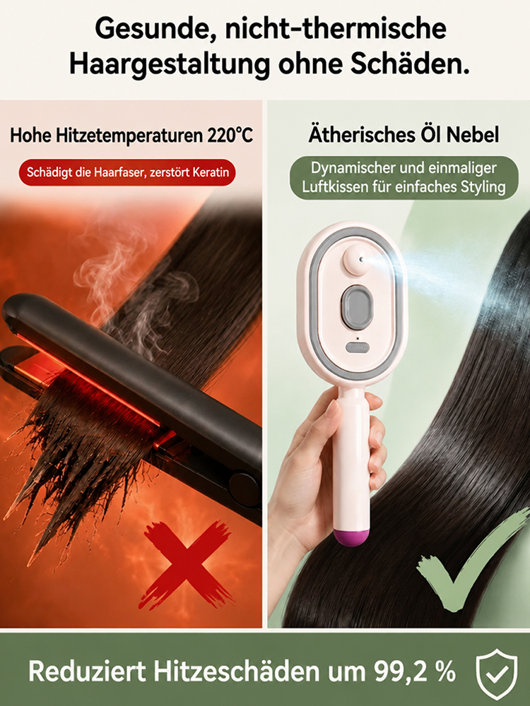 Klier ✨ Dampfhaarbürste | 30s Glättung | Stoppt Haarausfall | Nebel-Pflege ✅