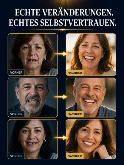 【Vom Zahnarzt empfohlen】Stark haftendes Zahnprothesen-Set