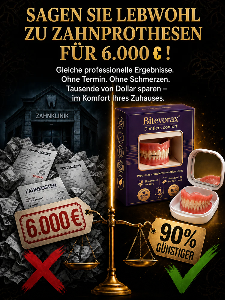 Komplettes Zahnprothese-Set