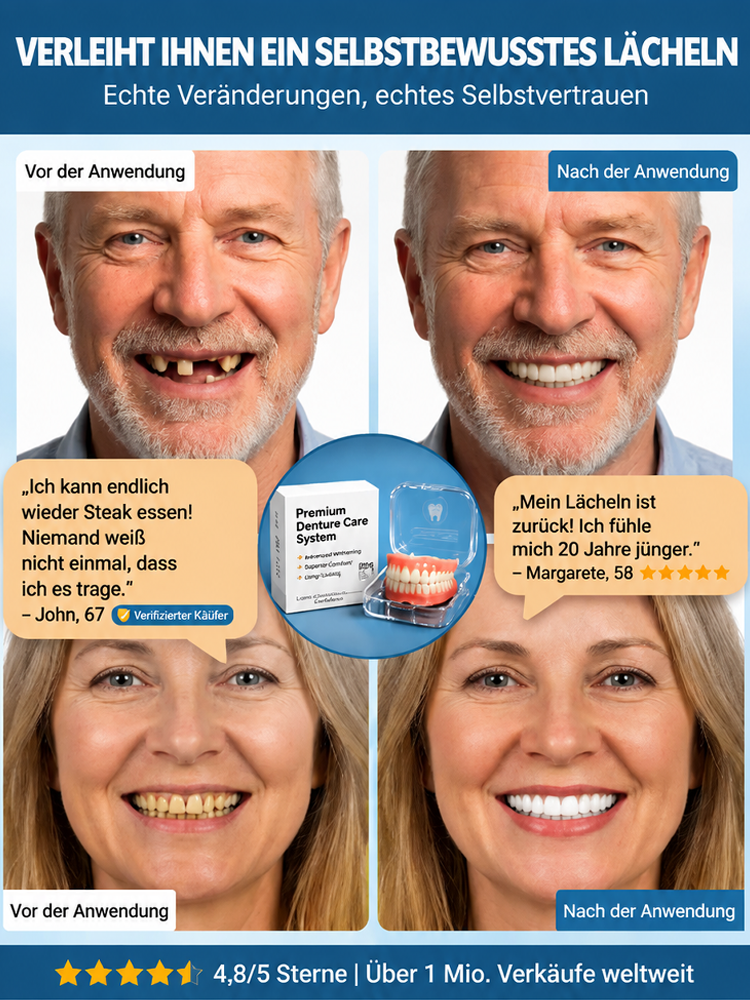 Selbstbewusstes Lächeln wiedergewinnen Zahnprothese