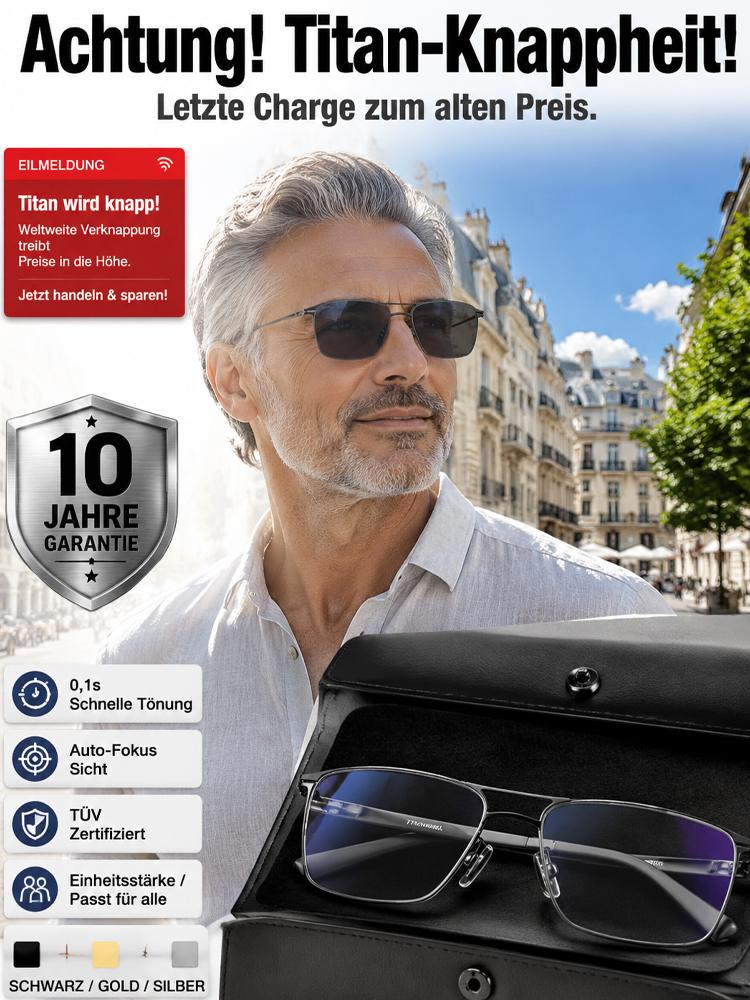 Smarte Autofokus-Brille | Deutsche Präzision | Automatische Anpassung ohne Sehtest