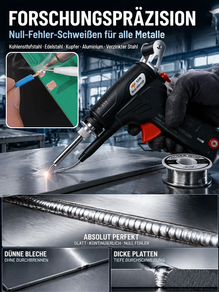90-480 ℃ einstellbares tragbares Laser-Schweißgerät 899A Schwarz