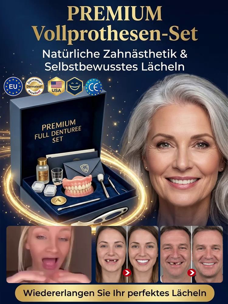 [Stellen Sie Ihr perfektes Lächeln wieder her] Hochhaftende medizinische Vollprothesen