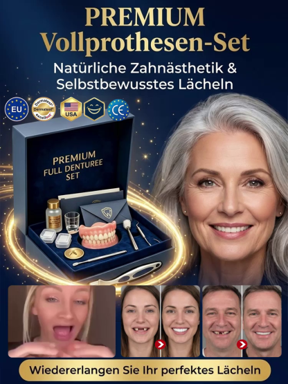[Stellen Sie Ihr perfektes Lächeln wieder her] Hochhaftende medizinische Vollprothesen