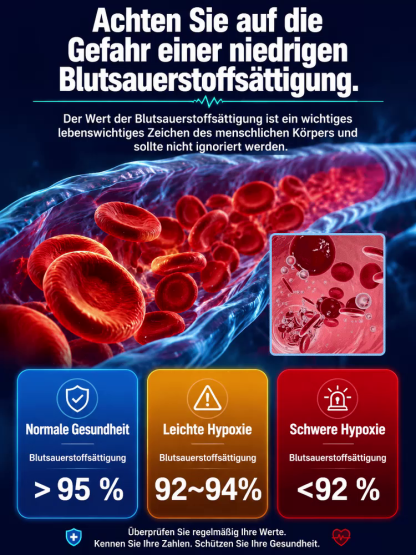 Tragbares Zuhause Blut Sauerstoff