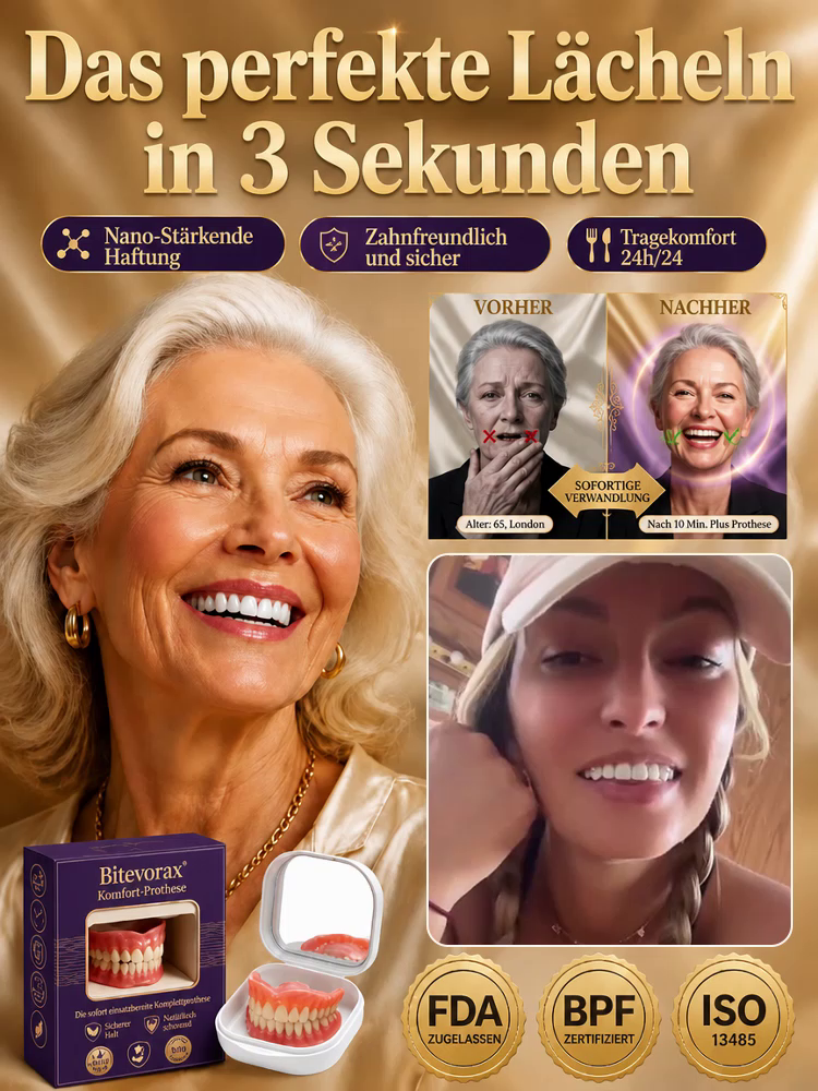 Komplettes Zahnprothese-Set
