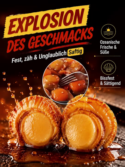 Premium pikant gewürzte Alaska-Jakobsmuscheln | 22g Protein & Keto-freundlich | Kauf 1, erhalte 1 gratis!