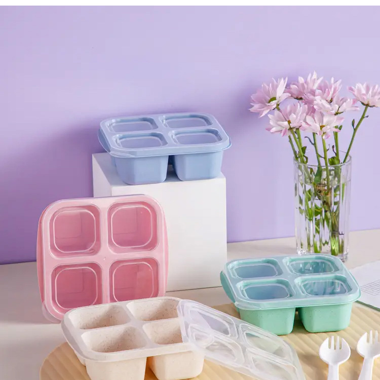 Snackbox mit einem Deckel und Fächern