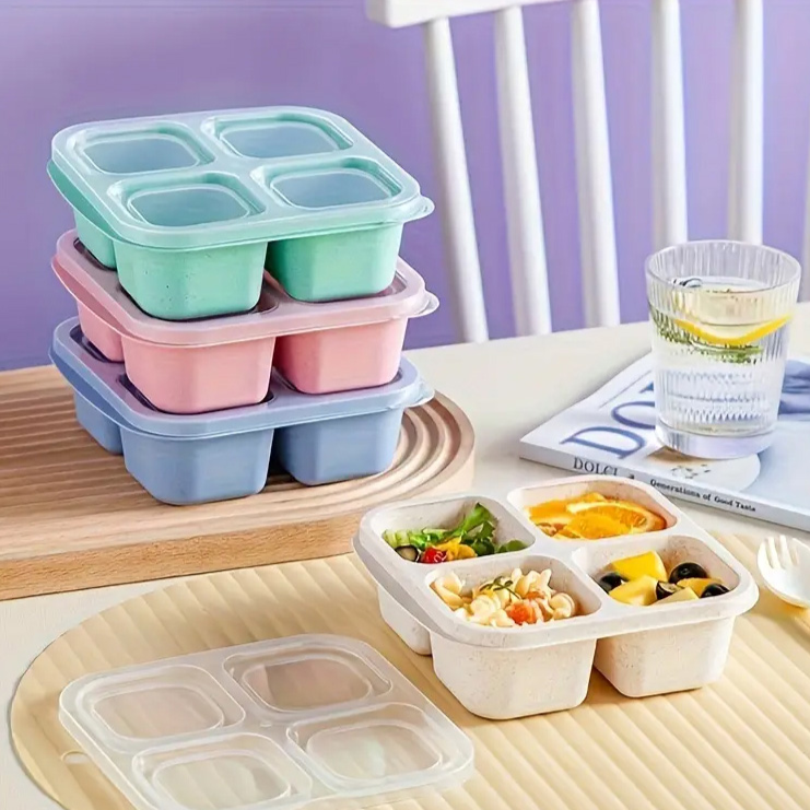 Snackbox mit einem Deckel und Fächern